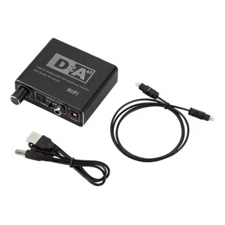 Conversor Áudio Optico Digital P/ Analógico Rca P2 C/volume Conversor Áudio Optico Digital P/ Analógico Rca P2 C/volume