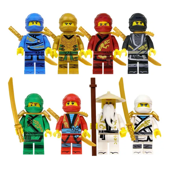 Pack X 8 Minifiguras De Personajes Variados, Para Armar