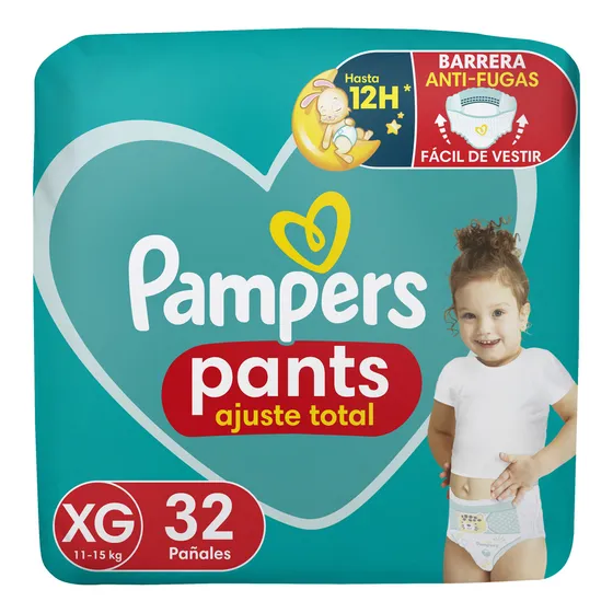 Pampers Pants Pañales Talla XG, 32 Un