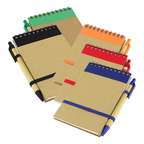 Libreta Ecológica Con Lápiz Pack 50 Uds. Color A Elección