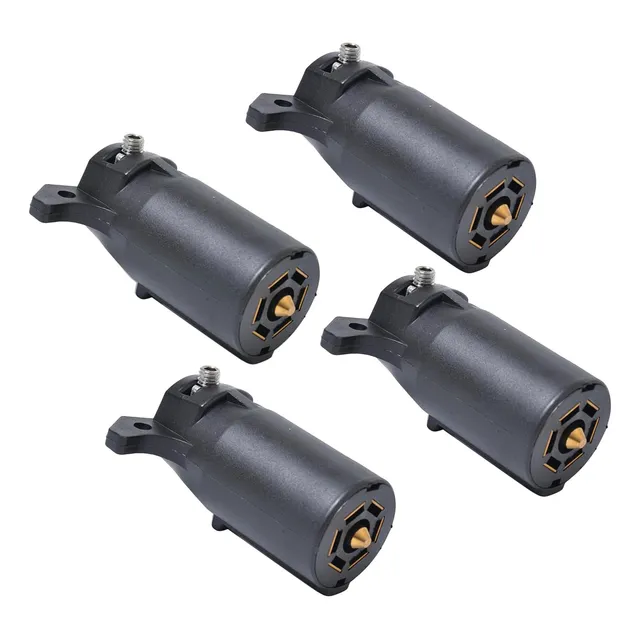 4×conector Cableado Del Remolque Enchufe 7 Vías