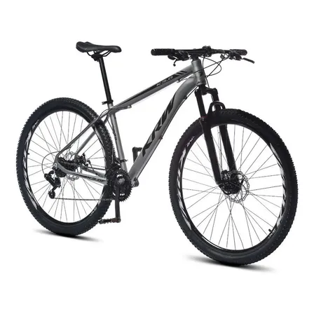 Bicicleta Aro 29 Krw Alumínio Shimano Tz 24 Velocidades Freio A Disco Mecânico S60 Cor: Grafite/preto Fosco Tamanho Do Quadro: 21