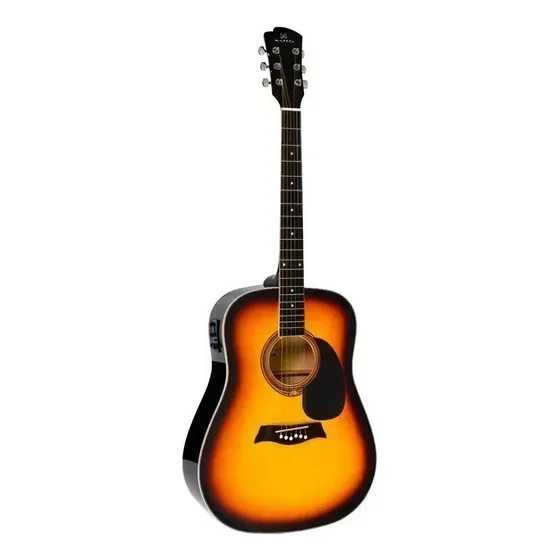Violão Folk Elétrico Michael Aço Vmf360 Sunburst Destro