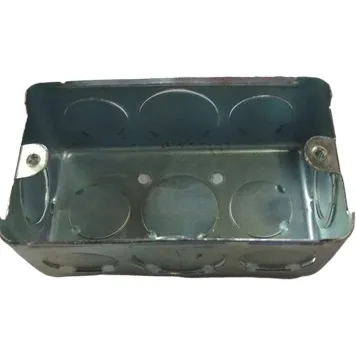 Cajetin Metalico 2x4 Rectangular 1/2 Y 3/4 Pack 2 Pzas.