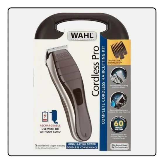 Kit Completo Máquina Afeitar Hombres Inalámbrica Pro Wahl