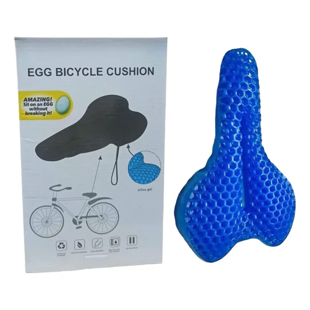 Cojín De Gel Ortopédico Para Asiento De Bicicleta + Funda