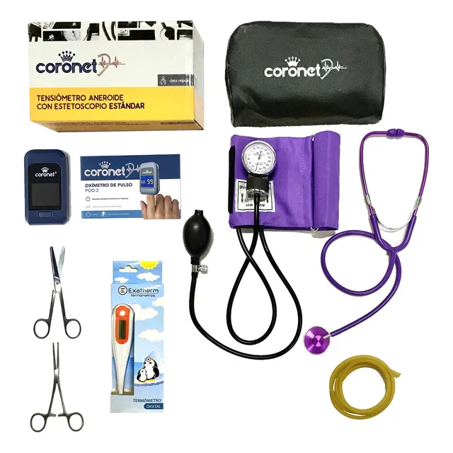 Kit De Enfermeria Set Completo 7 Elementos Con Oximetro