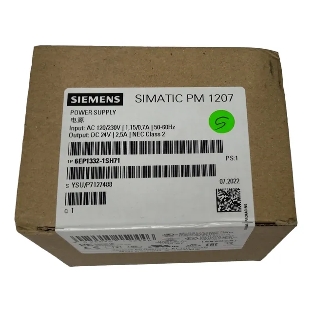Fuente De Alimentación Voltaje 24v Simatic Pm 1207 Siemens 