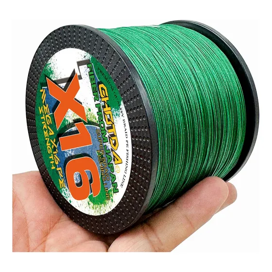 Línea De Pesca Pe Ultrarresistente De 16 Trenzas De 200 Libr