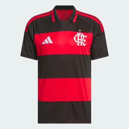 Camiseta De Futebol Masculina Torcedor Cr Flamengo 26 adidas Vermelho Caveira Gg Lisa