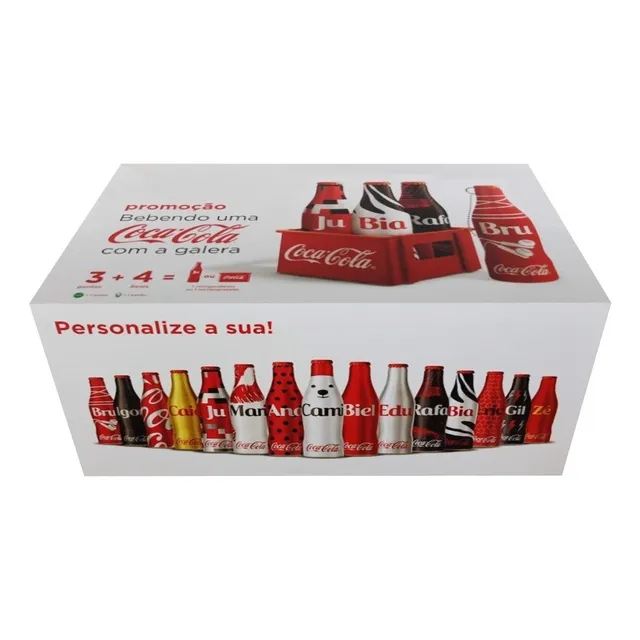 Caixa Fechada Coca Cola 25 Mini Garrafinhas