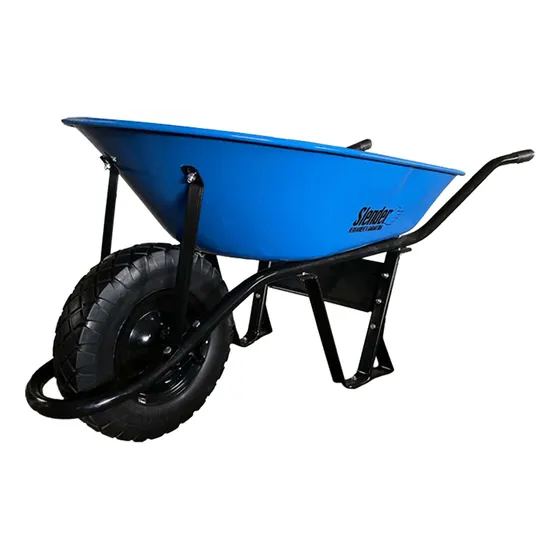 Carretilla Calibrada 70 Litros De Chapa Rueda Inflable