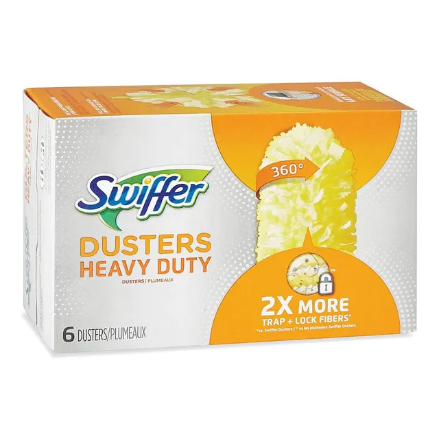 6 Repuestos De Plumero Swiffer 360 Mango Extensible Oficinas