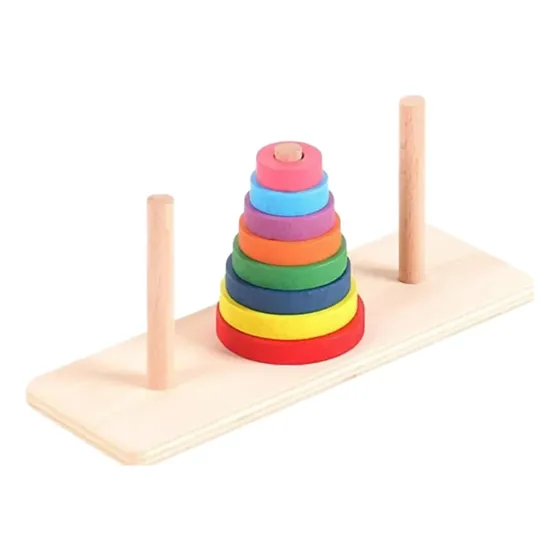 Torre De Hanoi Juguetes De Madera Didácticos Mayoristas 6231