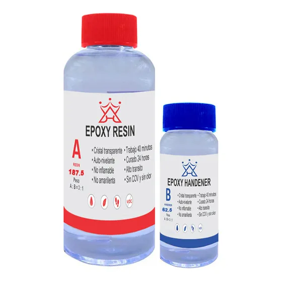 Resina Epoxica 250gr. 3x1 Transp. Alto Transito Brillante
