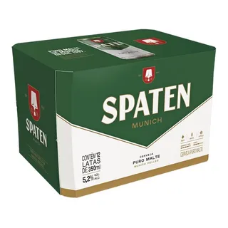 Cerveja Spaten Puro Malte Lata 350ml 12 U Cerveja Spaten Puro Malte Lata 350ml 12 U