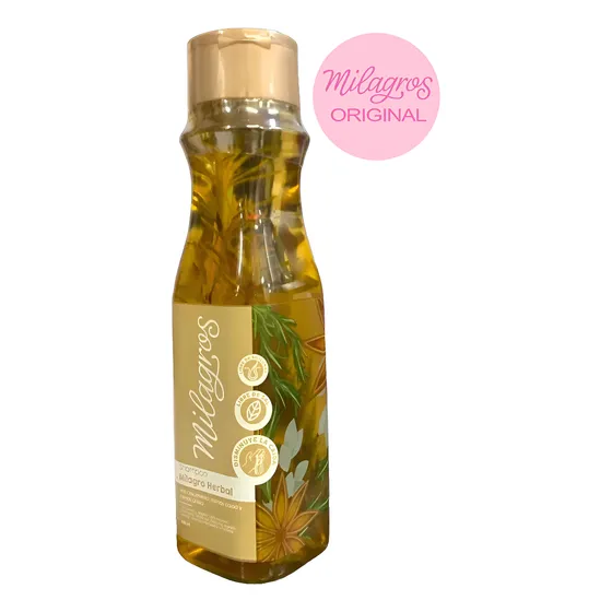 Shampoo Milagros Herbal Romero Anticaída 450ml Sin Sal