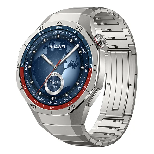 Smartwatch HUAWEI Watch GT 5 Pro 46mm, Reloj inteligente Silueta con Diseño Sofisticado, Deportes de Alto Nivel, Seguimiento de Salud, ECG, 14 Días de Duración, GPS, Llamada, iOS y Android, Titanio