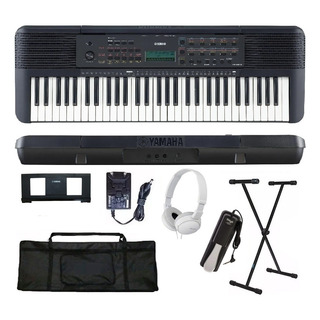 Teclado Arranjador Yamaha Psr-e283 61 Teclas Preto Kit Teclado Arranjador Yamaha Psr-e283 61 Teclas Preto Kit