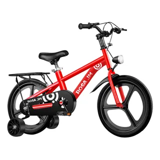 Bicicleta R16 Infantil Acero Niños 2025 Con Timbre Color Rojo Tamaño Del Cuadro 16