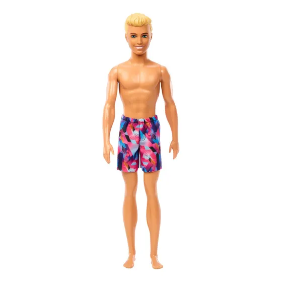 Barbie Ken Muñeco De Playa Con Traje De Baño Rosa Y Azul