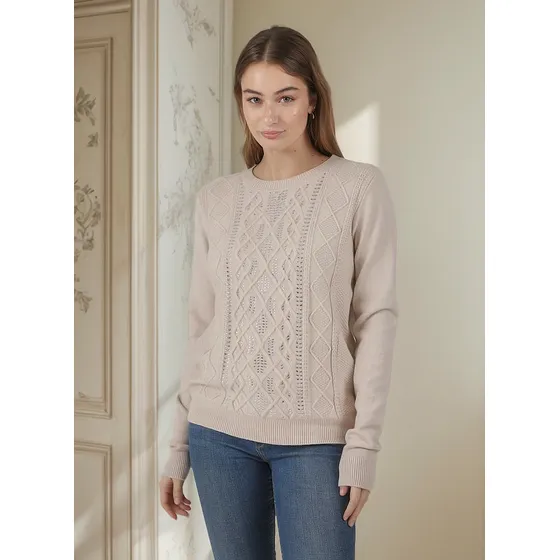 Sweater Layer Bremer Trenzado C/ Piedras Gul654 Arizona