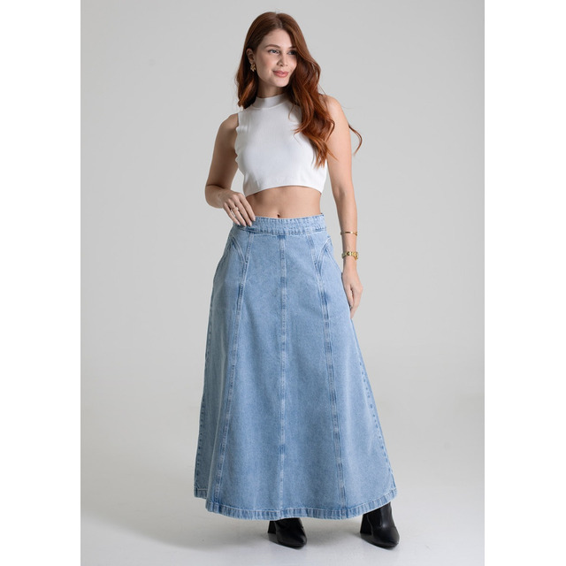 Saia Jeans Sawary Longa_279662