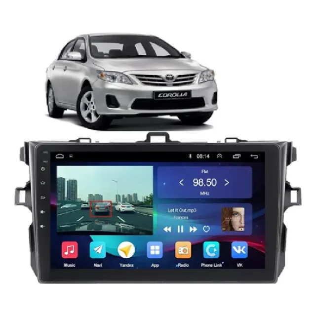 Central Multimídia Android Toyota Corolla 2006 -13 4/64gb