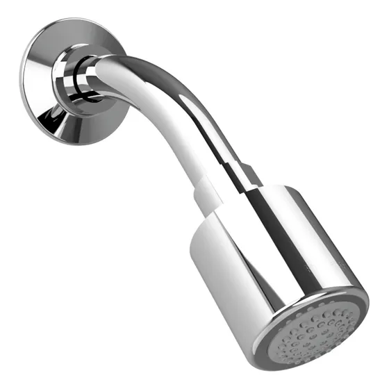 Regadera Con Brazo Y Chapetón Proyecta Modelo Rec-03 Cromo Acabado Cromado Color Gris