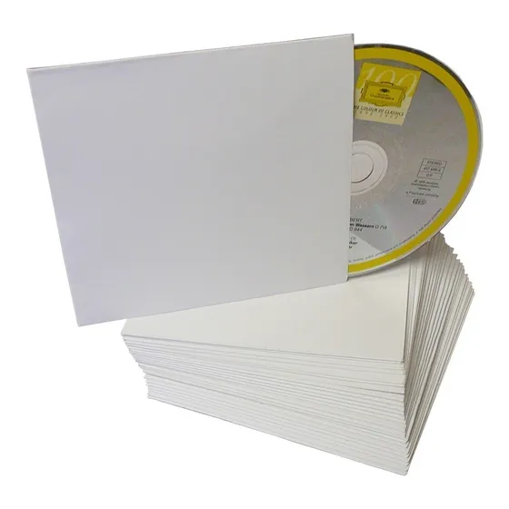 Sobre Cerrado De Papel Para Cd O Dvd X 100 Unidades