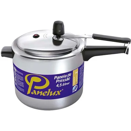 Panela De Pressão Classic Panelux Alumínio Polido 4,5 Litros Alumínio Polido