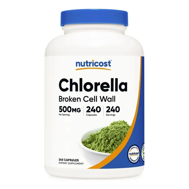 Chlorella 500 Mg 240 Cápsulas Nutricost
