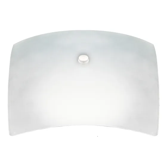 Plafon Charme Com Vidro Quadrado Fosco De 300mm Com 1 Furo