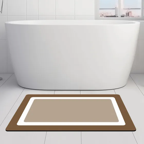 Alfombra Baño Goma Antideslizante Secado Rapido Super Para X