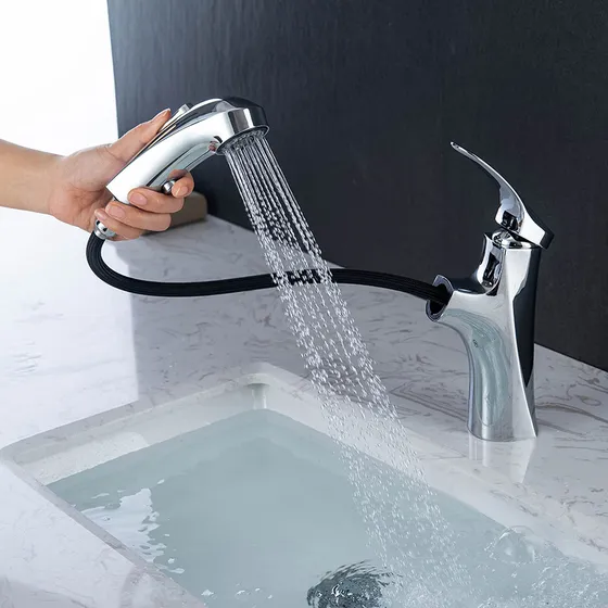 Upbeer Grifo Baño Extraible Lavabo Un Solo Agujero 3 Modo