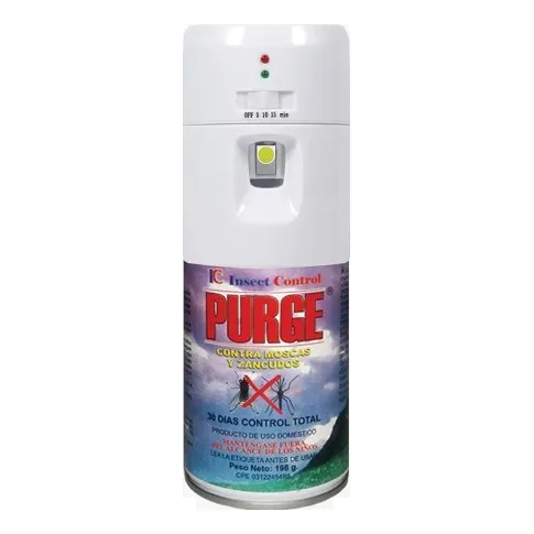 Kit Purge Dispensador Más Insecticida Para Moscas Y Zancudos