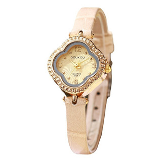 Reloj Dama Cuarzo Trébol Suerte Albaricoque 2024 Elegante Reloj Dama Cuarzo Trébol Suerte Albaricoque 2024 Elegante