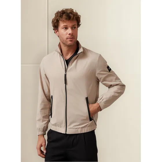 Chaqueta Recycled Crinkle Beige Calvin Klein