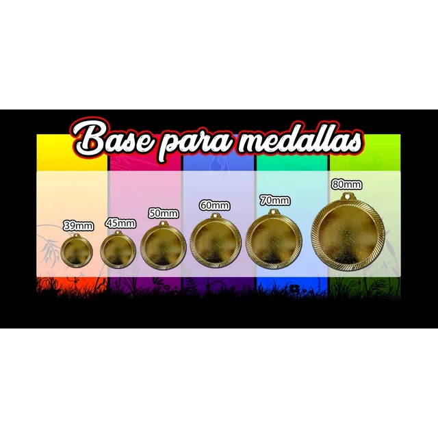 Bases Para Medallas Centro Vació