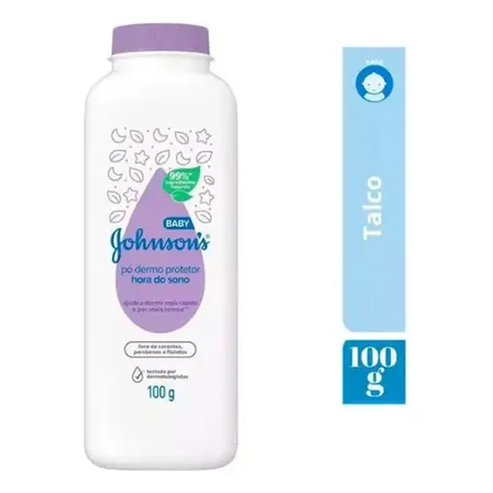 Talco Pó Dermo Protetor Johnson's Baby Hora Do Sono 100g