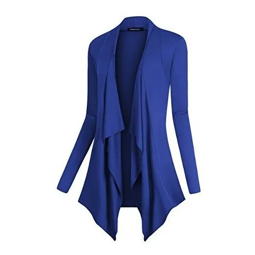 Coco Urbano Mujer Drape Frente Abierto Cardigan Manga C15gw