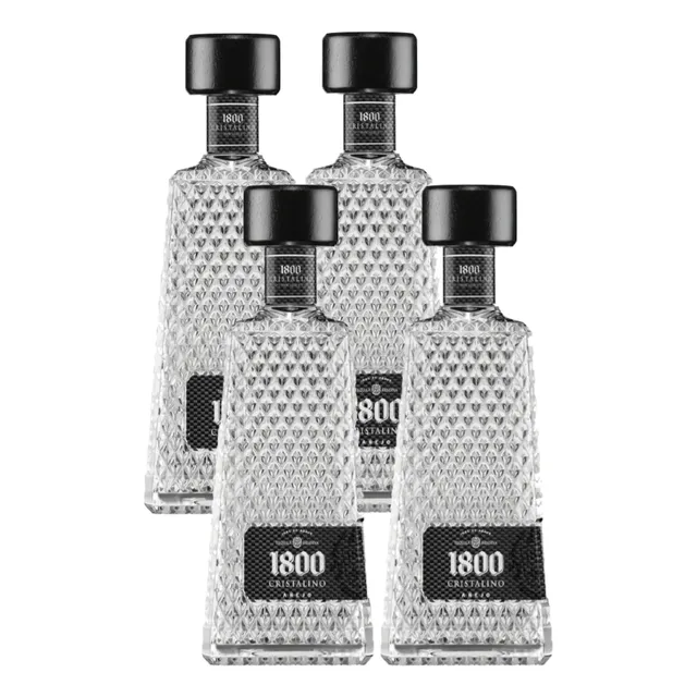 4 Tequila 1800 Cristalino 700 Ml