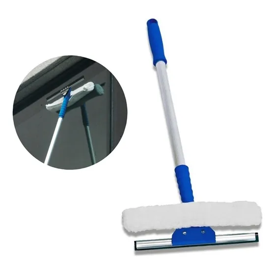 Rodo Limpa Vidros 25cm Com Cabo Profissional Certec