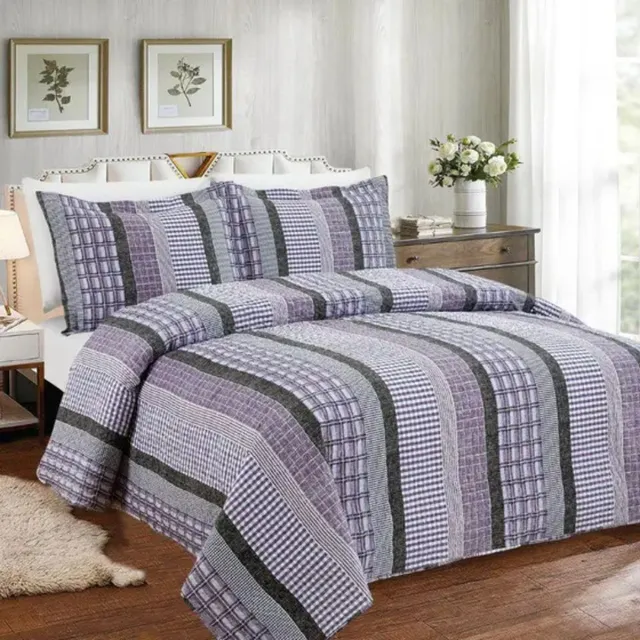 Cobreleito Queen 3 Peças Sultan Patchwork Estampado