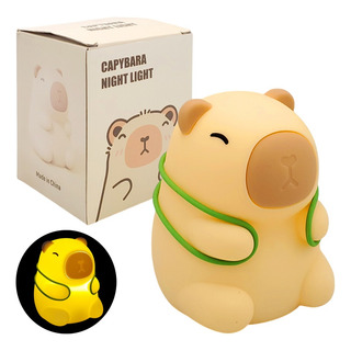 Lámpara De Noche Touch Capibara Con Luces Rgb Decorativa Lámpara De Noche Touch Capibara Con Luces Rgb Decorativa