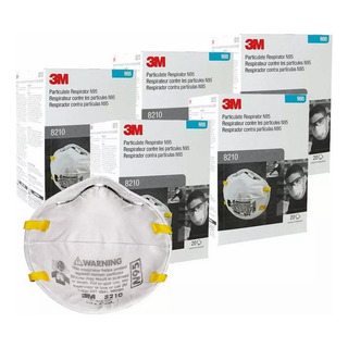 3m 8210 N95 Cubrebocas, Respirador, Mascarilla, (160pz). 3m 8210 N95 Cubrebocas, Respirador, Mascarilla, (160pz).
