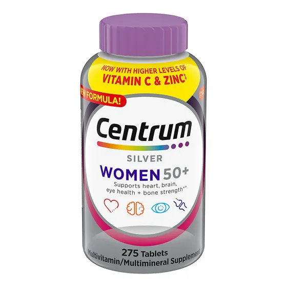 Suplemento Multivitamínico Centrum Women Silver 50+ 275 Comp