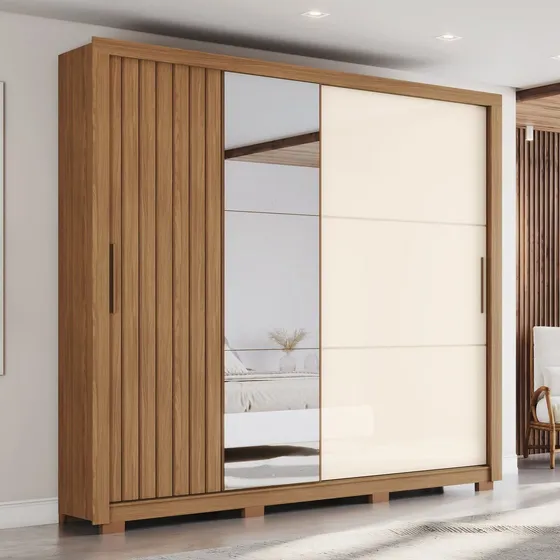 Guarda-roupa Casal Vasti 2 Portas Deslizantes Com Egwt