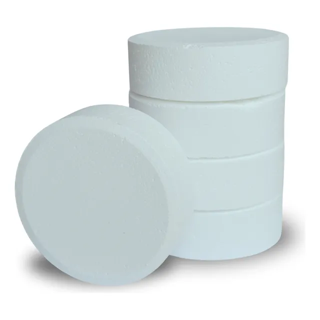 Tricloro Em Pastilha Consumo Humano 90% 1kg (5 De 200gr)