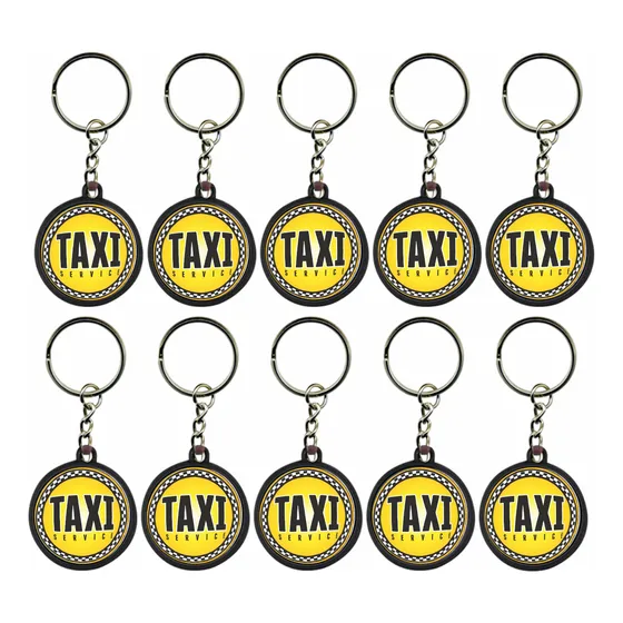 Kit 10 Chaveiros Taxi Corrida Brinde Lembrancinhas